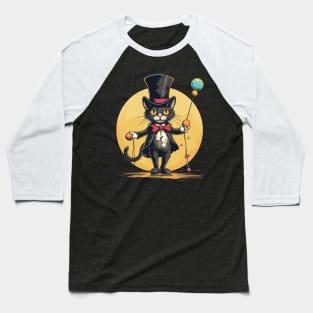 Circus cat juggling in his tuxedo Baseball T-Shirt